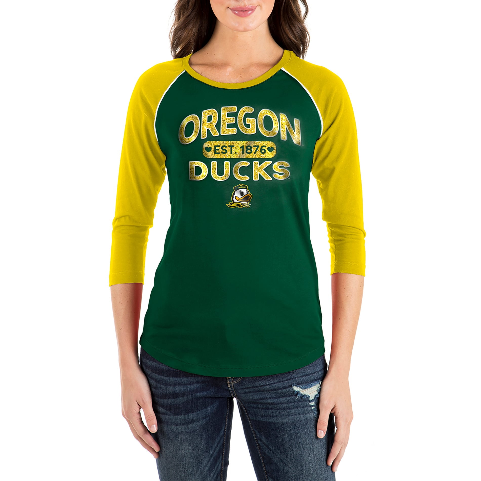 Sleeve Scoop Raglan T-Shirt - Walmart 