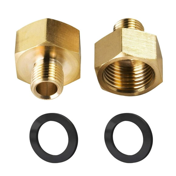 Brass Gas Hose Adapter 1/2'' Female x 1/4'' Male Thread Camping Picnic