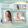 thumbnail image 6 of Langdon House 8x10 Eggshell Blue Real Wood Picture Frames with Gold Accents, 6 Pack, Lumina Collection (US Company), 6 of 7