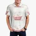 thumbnail image 3 of Rocae Cute Bathtub for Men's Short Sleeve Polo Shirt, Quick Drying Performance Moisture Wicking Sports Men's Golf Shirt 3X-Large, 3 of 9