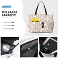 thumbnail image 2 of Wukai White Goose Print Zipper Bag,large Beach Tote Bag,Waterproof Sandproof Bag,Grocery and Picnic Tote Travel Bag, 2 of 5
