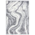thumbnail image 2 of Safavieh Hi-Lo Hiren Abstract Shag Area Rug, Gray/Light Gray, 4' x 6', 2 of 10