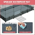 thumbnail image 5 of 32 Panels Small Animal Playpen,Pet Playpen with Waterproof Mat,C&C Cage for Guinea Pigs,Puppy Play Pen,Bunny Playpen, 5 of 7