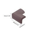 thumbnail image 2 of Uxcell Corner Guards Protectors, 12 Pack Foam Bumper L Shape, 55mm/2.16"(L) , Brown, 2 of 5