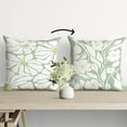 thumbnail image 2 of Floral Pillow Covers,Abstract Boho Green Reversible Pillow Covers 18x18,Neutral Botanical Flowers Throw Pillow Covers for Home Living Room Bedroom,Floral Pillow Covers Gifts for Women Girls, 2 of 5