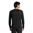 thumbnail image 3 of Zfeel Long Sleeve Dry Fit Shirts for Men, Moisture-Wicking Crewneck Black Poly Tee, 3 Pack, S, 3 of 5