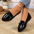 thumbnail image 5 of Willtoo Womens Bow Loafers Slip On Low Wedge Flat Dress Shoes Comfort Non Slip Walking Shoes for Office, Daily Commuting and Casual Wear, 5 of 6