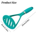 thumbnail image 3 of 1Pcs Silicone Potato Masher for Mashing Potatoes Vegetables, Non Scratch Comfort Grip Masher for Cooking Baking, 10X3In (Silver1), 3 of 9