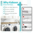 thumbnail image 4 of Kaboon Washer Dryer Countertop with Edge Rails, 28" x 58", Oak, 4 of 6
