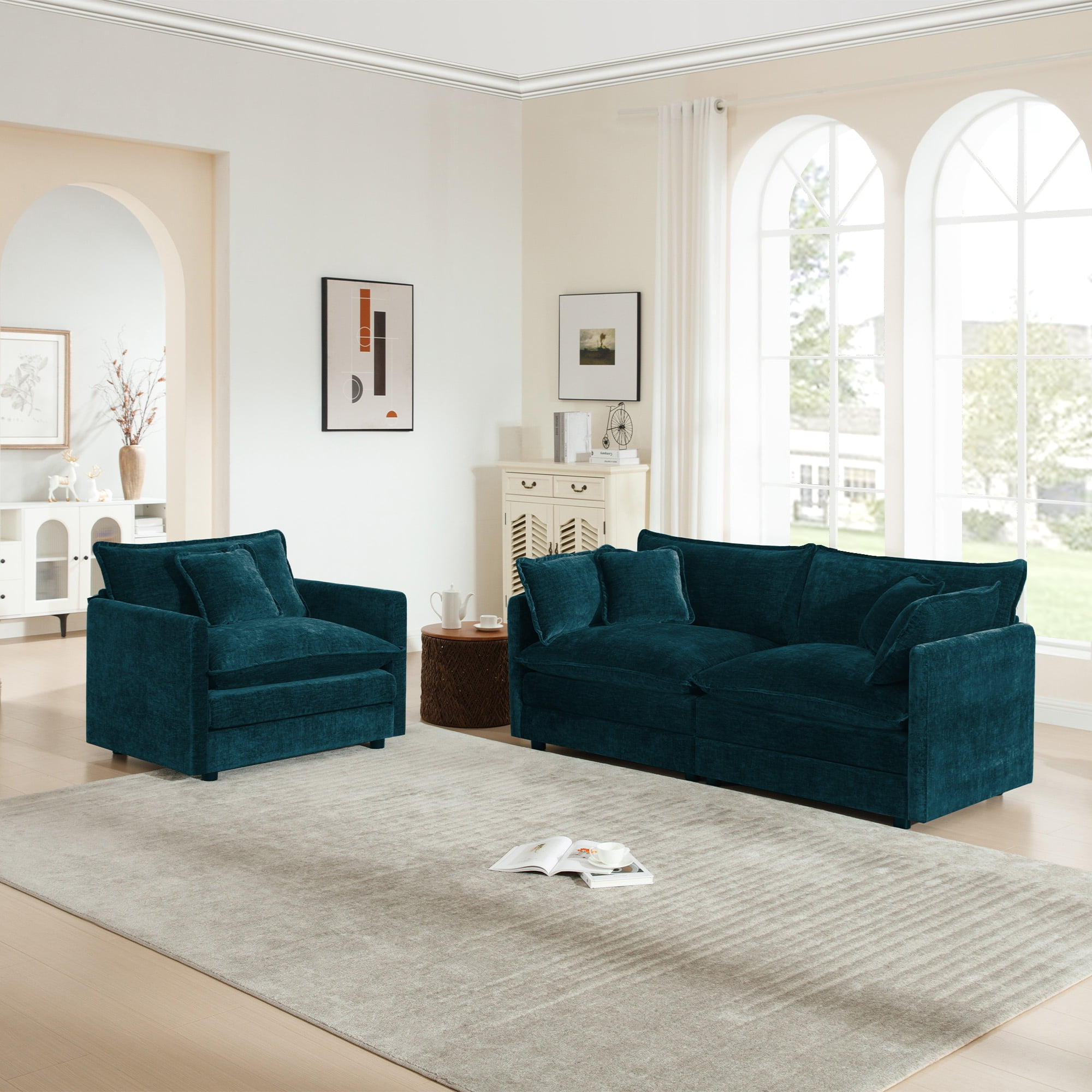 nestia 2-seater loveseat and chair product