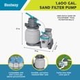 thumbnail image 3 of Bestway 1,500 Gallon Sand Filter Pump for Above Ground Swimming Pools, 3 of 11