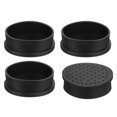 thumbnail image 1 of Unique Bargains 4Pcs Chair Leg Caps, 53mm (2-1/9 Inch) Non-Marking PVC Chair Leg Tips Non-Slip Chair Leg Floor Protectors, Black, 1 of 6