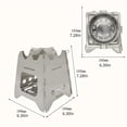 thumbnail image 5 of Yihuala Stainless Foldable Outdoor Camping Wood Stove Hiking Backpacking Firewood Stove Folding Windproof Wood Burning Burners, 5 of 8