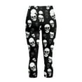 thumbnail image 5 of SCRAWLGOD Skull Black High Waisted Yoga Pants for Women with Pockets Tummy Control Workout Leggings Lightweight Stretch Yoga Capris for Running Cycling, S, 5 of 7