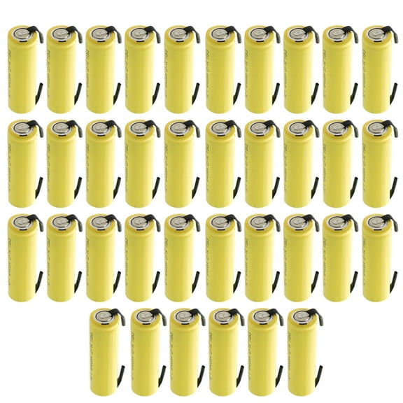 36PC AA 1.2V 800mAh NiCd Rechargeable Assembly Cell Battery with Tabs