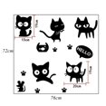 thumbnail image 4 of Etiquetas Engomadas Desprendibles para Dormitorio Perfecl Gatos Magnolia 50x70cm, 4 of 8