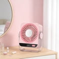 thumbnail image 5 of Rechargeable USB Desk Fan with 5 Speeds, Quiet Portable Fan with Digital Display, Ice-Cold Air Function and 180° Tilt Suitable for Bedroom Office Travel Camping RV, 5 of 5
