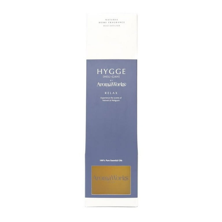 AromaWorks Hygge Reed Diffuser- Relax vetivert and petitgrain AromaWorks Hygge Reed Diffuser- Relax vetivert and petitgrain