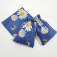 thumbnail image 5 of Bolsa de algodón estampada, bolsa de tela con cordón de algodón y lino, bolsa de embalaje repelente de mosquitos, bolsa pequeña de estilo pastoral para guardar joyas y regalos, 5 of 5