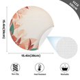 thumbnail image 4 of Ryvnso Leaves Flowers Orange Round Plate Mats Dining Table Placemat Set of 6 for Holiday Decoration, 4 of 7