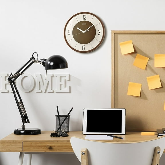 Seiko Espresso Wall Clock, Brown QXA852BLH