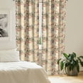 thumbnail image 2 of Ambesonne Pale Pink Curtains, French Lettering, Pair of 28"x84", Blue Black and Pale Pink, 2 of 5