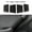 Suede, variant on Leather Car Door Handle Covers for 2024 Tesla Model 3 Car Interior Accessories 4pcs, Black with White Stitching