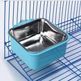 thumbnail image 4 of GILIGEGE Cat & Dog Bowls Love Dream Crate Dog Cat Bowls Removable Stainless Steel Hanging Pet Cage Bowls Kennel Food Water Feeder Bowls With Holder For Puppy Cat Rabbite Birds, 4 of 4