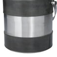 thumbnail image 4 of DecMode Round Leather Handmade Gray Ice Bucket with Lid, 4 of 7