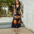 thumbnail image 5 of Halloween Ghosts Horror Pumpkin Art Sleeveless Dress Women's Summer Suit Dresses for Women 2025 Luxury Party Dress, 5 of 7