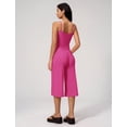 thumbnail image 7 of IBTOM CASTLE Workout Sets for Women Two Piece Halter Sports Bra Matching Wide Leg Capri Pants Gym Work Yoga Pilates Outfits Pink, 7 of 7