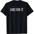 thumbnail image 1 of Playera Divertida de Loki Dios Vikingo Mitología Nórdica para Mujer - Cuello Redondo y Manga Corta, 1 of 7