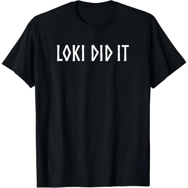 Playera Divertida de Loki Dios Vikingo Mitología Nórdica para Mujer - Cuello Redondo y Manga Corta