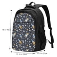 thumbnail image 5 of Fuzoiu Space Cars Print USB Backpack with Charging Port,Laptop Backpack,Business Travel Durable Laptops Backpack, for School, Work, Travel & Outdoor Activities, 5 of 7