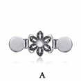 thumbnail image 3 of 1pc Vintage Sweater Shawl Clip - Elegant Metal Brooch for Dresses, Cardigans, and Collars - Flower Pattern Design, 3 of 5
