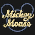 thumbnail image 2 of Girl's Mickey & Friends Mickey Mouse Distressed Name Silhouette  Graphic Tee Black X Small, 2 of 4