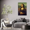 thumbnail image 3 of Leonardo DaVinci Mona Lisa Poster Vintage Oil Painting Wall Art  Painting Print Canvas Poster Room Aesthetic Bedroom Decoration, 3 of 7