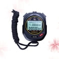 thumbnail image 3 of KAKOWELY Three Row Stopwatch Three Rows of 10 Stopwatch Timer Optional Running Timer Countdown Timer Digital LCD Sports Stopwatch Chronograph (Black)2.95"X2.44"X0.83", 3 of 5