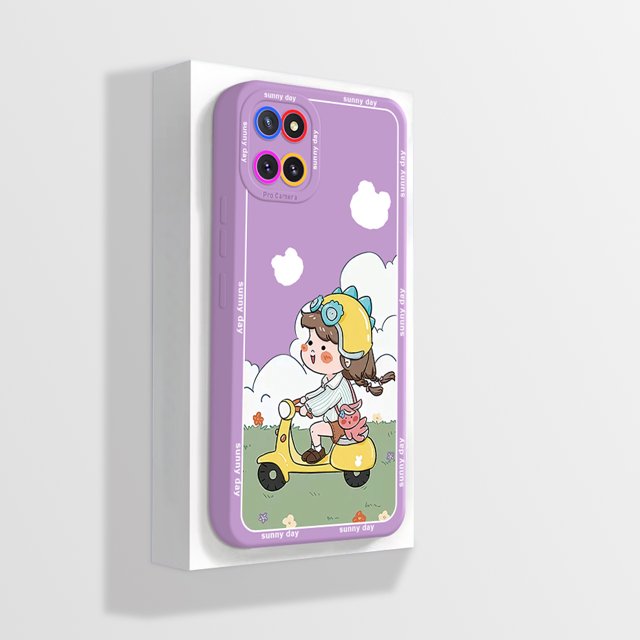 Silicone Case For Samsung Galaxy Note 10 Note10 Lite Cover Cute Panda Liquid Fundas For Samsung Note 10 Lite SM-N770F Phone Case PurpleA10 For Note 10 Lite