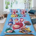 thumbnail image 2 of Oddbods Conjunto de sábanas temático, trío de piezas, cómodo y amigable con la piel, diseño único, regalo de decoración para el hogar para familiares, amigos y fans,135cm *200cm, 2 of 6