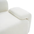 thumbnail image 5 of Christopher Knight Home 122" Curved 4-Seat Sofa with Damask Pillows, Upholstered Fabric Couch, Beige, 5 of 10