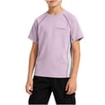 thumbnail image 6 of jobturf Boys Short Sleeve Shirts Kids Quick Dry Athletic Workout Tops Summer Crewneck T-Shirt Casual Basic Tees Size 4-16 Years, 6 of 9