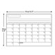 thumbnail image 1 of Pizarra magnética de borrado en seco, calendario, pizarra blanca, pegatinas para refrigerador, cocina, nevera, pizarra blanca para horario semanal mensual, planificador diario, lis, 1 of 1