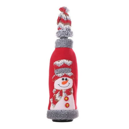 

Bottle Bags Merry Christmas Santa Cover Xmas Festival Party Table Decor Gift