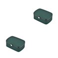 thumbnail image 1 of Qarigey caja de almacenamiento de de arete brazalete de perno de oreja caja de exhibición de reloj cajas de transporte portátiles Verde 2piezas, 1 of 6