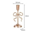 thumbnail image 3 of Seyotauo Christmas Bow Taper Candle Holders, Gold Christmas Candlestick Holders, Xmas Candle Holder Vintage Decorative for Table Centerpiece Mantel Decor Holiday Housewarming Gifts, 3 of 6