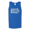 thumbnail image 2 of Wild Bobby, Jadon & Marcus & Bukayo, Sports, Men Graphic Tank Top, Royal, X-Large, 2 of 5