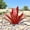 Red, variant on TIMIFIS Wrought Iron 25“ Metal Art Tequila Sculpture Garden Yard Sculpture Home Decor 9 Leaves Home Decor