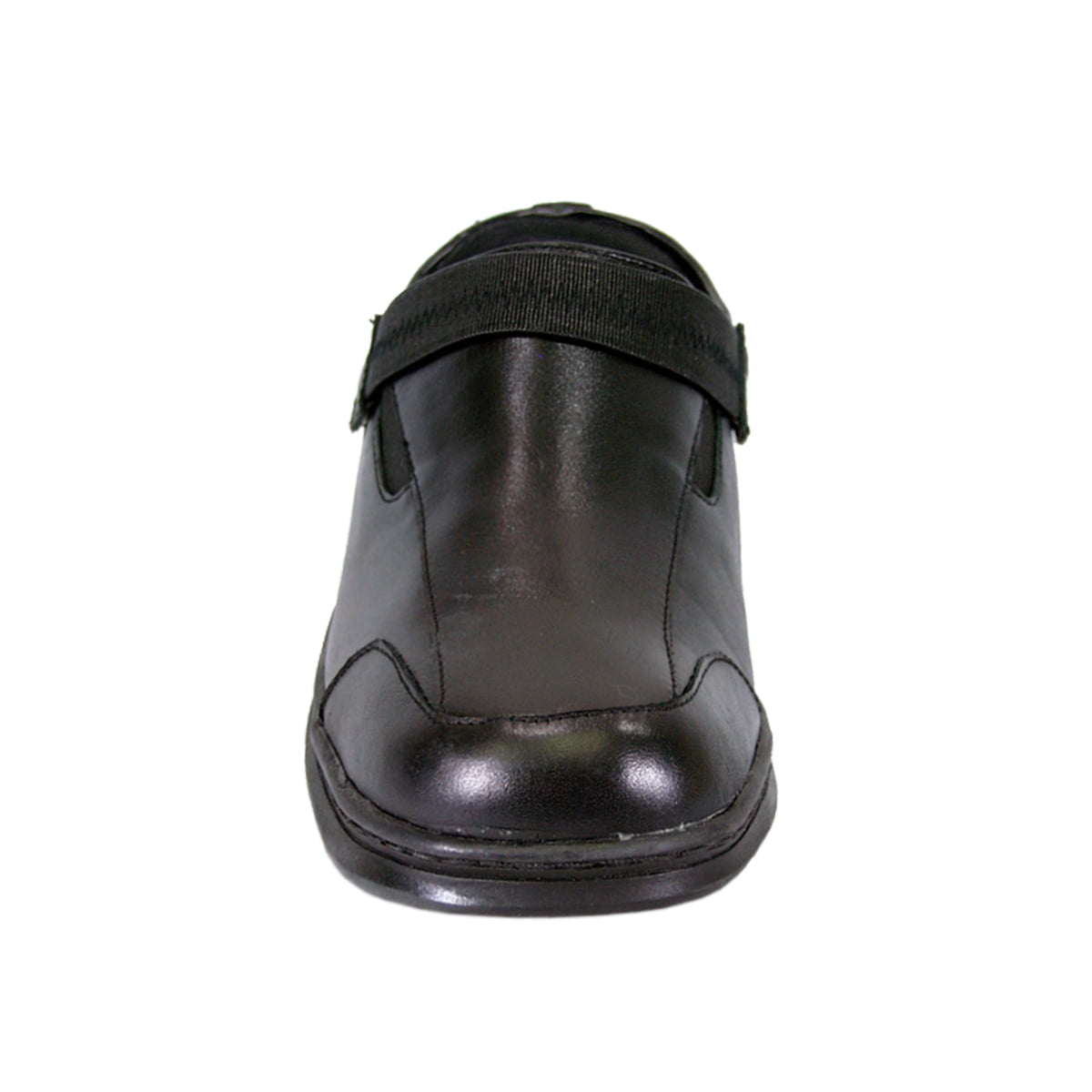24 HOUR COMFORT Clara Wide Width Professional Sleek Clog BLACK 5