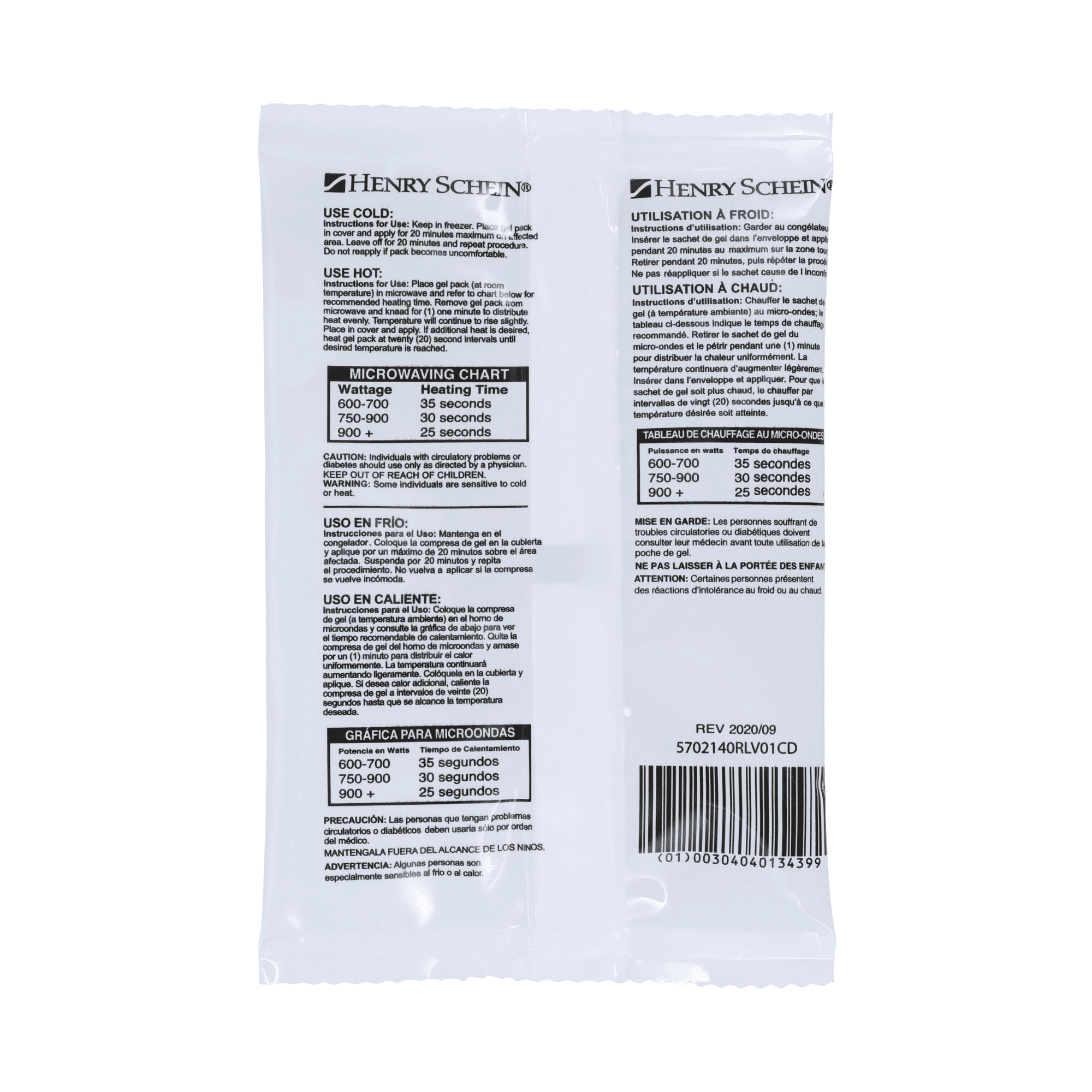 Henry Schein Reusable Hot and Cold Pack, 100 Pack (Case)
